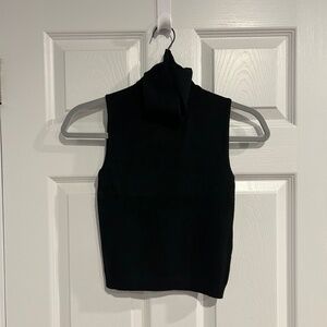 Brandy Melville Black Cropped S/L Turtleneck